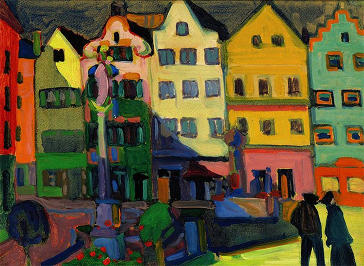 Weilheim-Marienplatz 190 Wassily Kandinsky Abstract Painting